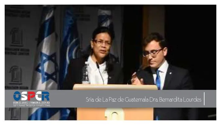 La Secretaria de la Paz de Guatemala estuvo presente en el Concierto por la Paz