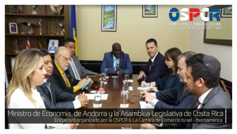 Ministro de Economía de Andorra y la Asamblea Legislativa de Costa Rica