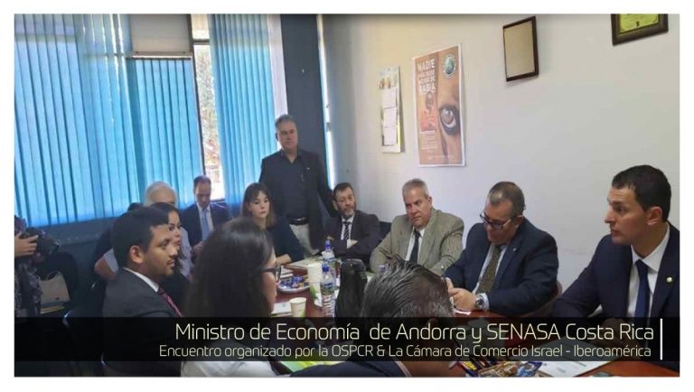 Encuentro entre el Ministro de Economía  de Andorra y SENASA Costa Rica