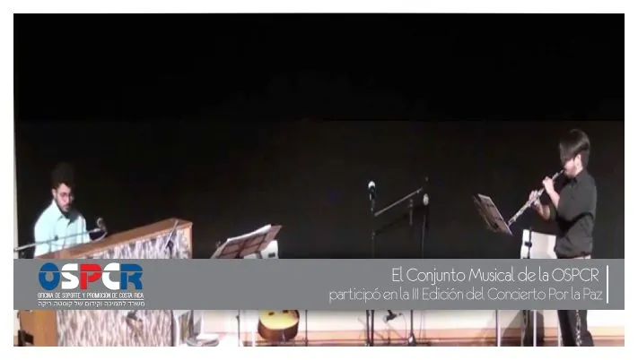 El Conjunto Musical de la OSPCR participó en la III edición del Concierto por la Paz