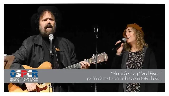Yehuda Glantz y Mariel Piven participaron en la III edición del Concierto por la Paz